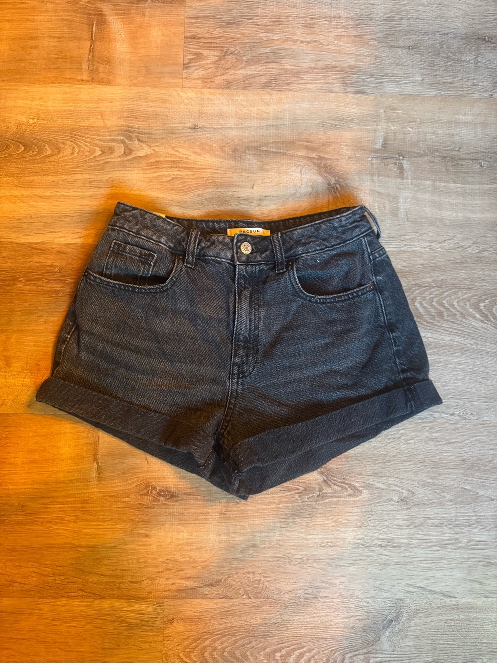 Pacsun Black Mom Jean Shorts